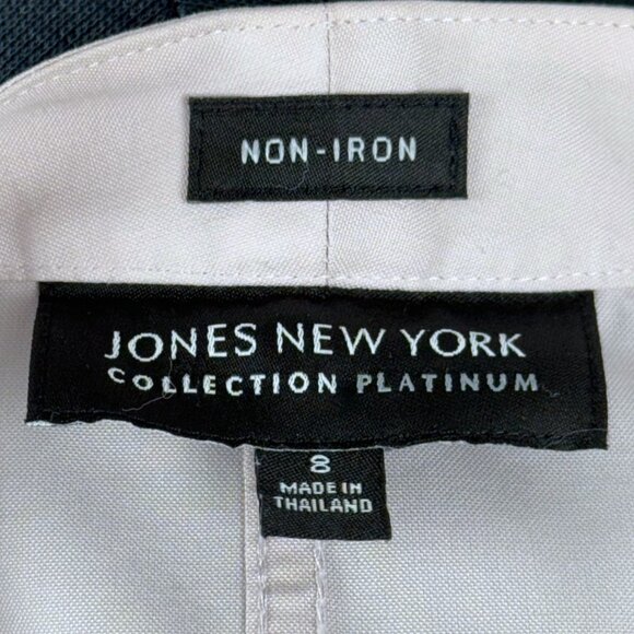 Jones New York 8 Non Iron Light Pink Sleeveless Button Front Blouse Career Top - Picture 5 of 7